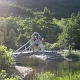 Cool bridge at Jordan Pond.