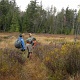 Arrived at a swamp. All of us took off our shoes except Jason.