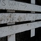 Steve left us some notes in the snow dusting on the bridge.