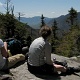 We stopped at an open ledge to take in the views and soaked up the sun. It was a perfect spot to take a break and enjoy the day.