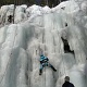 We ran into Dave and Heidi. Heidi belaying Dave.