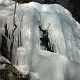 Heidi climbing.