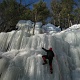 Chris climbing.