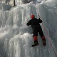 Chris climbing.