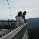 Kim and Mats on the summit tower of Cannon.