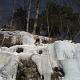 Jen climbing.