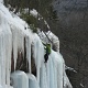 Adam climbing.