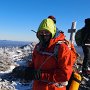 It was less windy up on the summit of West Peak, at least we're able to walk around without being blown off the mountain.