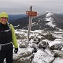 Kim at the summit of Horn.