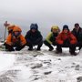 Frog stretch at the summit.