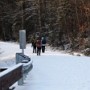 Taking the road walk to the trailhead.