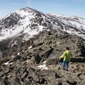 Kim descending Madison with Adams ahead of us.