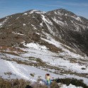 Kim heading up the Loop Trail.