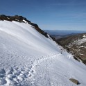 Kim and Mike entering the snowfield.