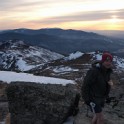 Mike approaching the summit.