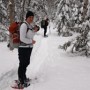 Take a quick break at the beginning of Black Pond trail.