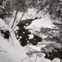 Crossing the brook.