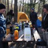 Relaxing morning at the campsite.