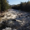 Starting the hike, crossing the East Branch Pemigewasset river.